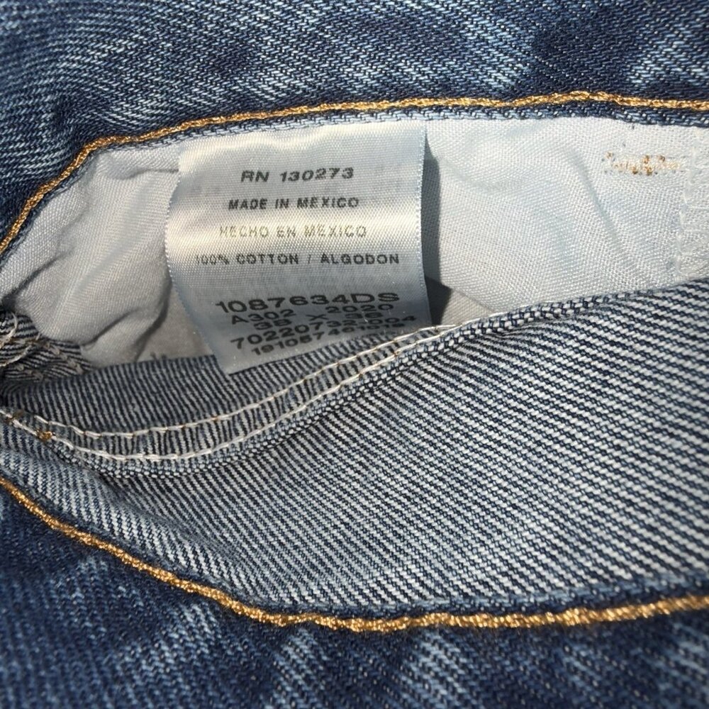Rustler Classic Mens Relaxed Fit Jeans 38x36 Heavyweight Denim Blue NWT - Picture 4 of 6